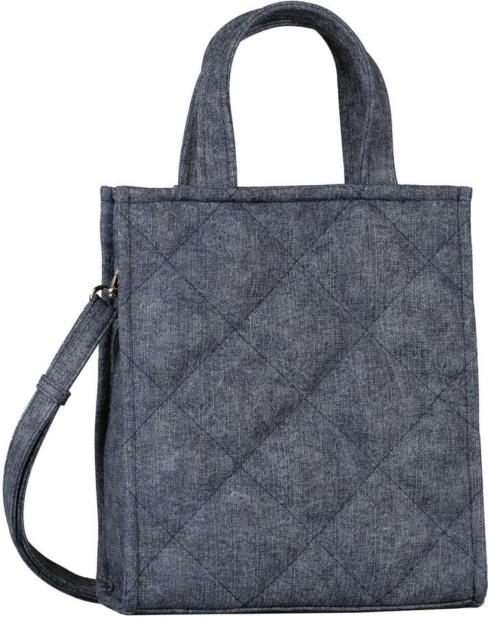 Tom Tailor Denim Shopper Wanessa van imitatieleer in denim-look - Foto 4