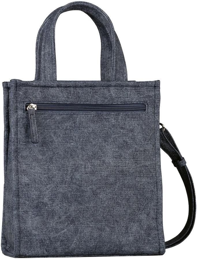 Tom Tailor Denim Shopper Wanessa van imitatieleer in denim-look - Foto 2