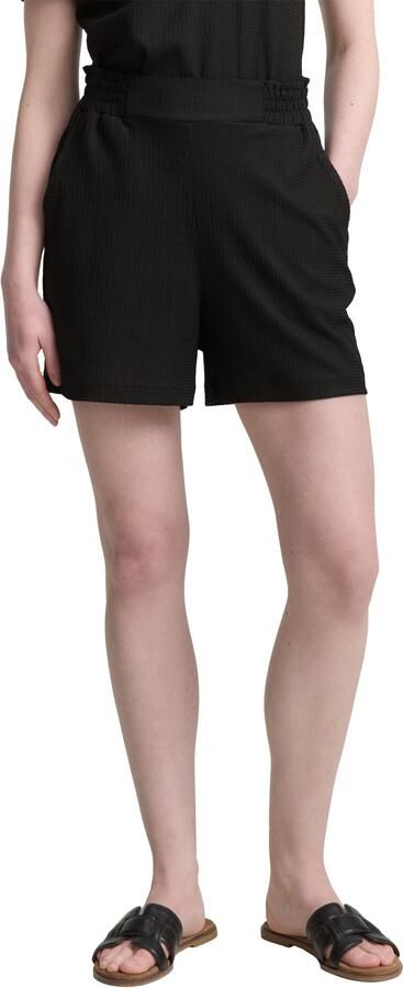 Tom Tailor Denim Korte relaxed fit broek met structuurmotief - Foto 6