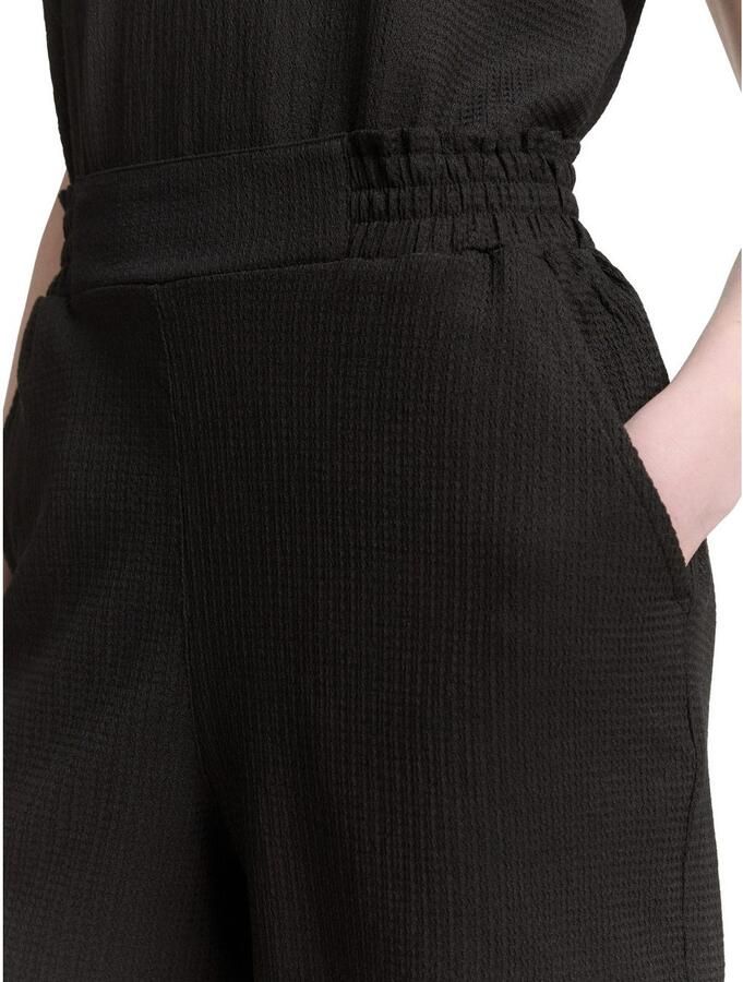 Tom Tailor Denim Korte relaxed fit broek met structuurmotief - Foto 2