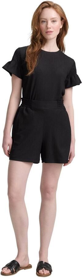 Tom Tailor Denim Korte relaxed fit broek met structuurmotief - Foto 5