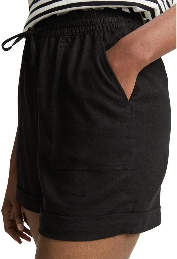 Tom Tailor Denim Relaxed fit korte broek van een mix van viscose en linnen - Foto 2