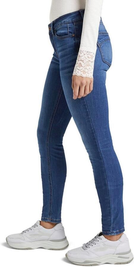 Tom Tailor Denim Skinny fit jeans JONA met sterke wassing en whiskering - Foto 4