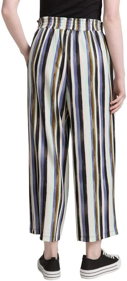 Tom Tailor Denim Stoffen broek Zomerbroek met elastische band - Foto 4