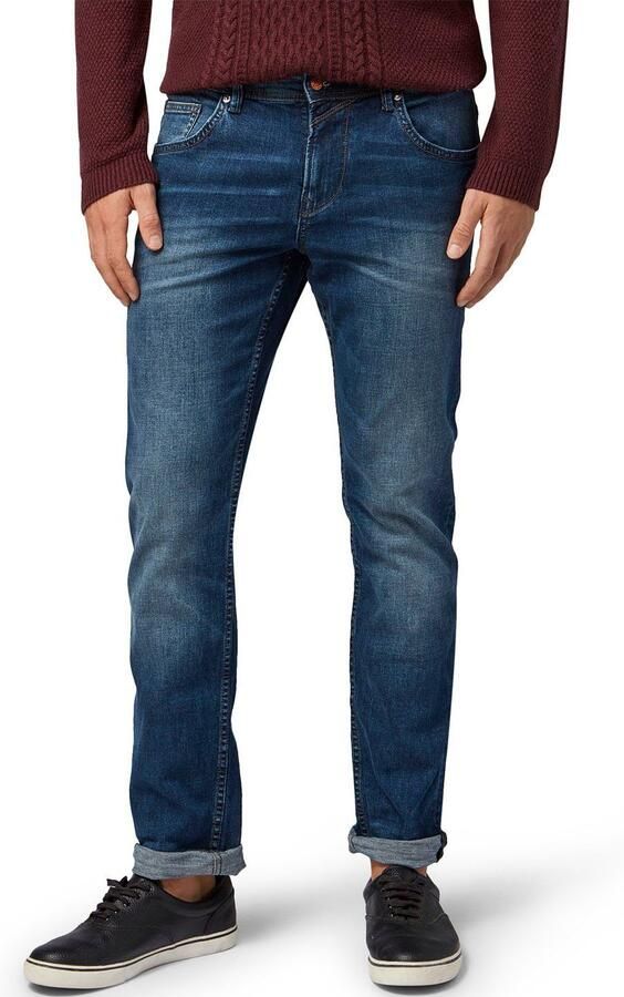 Tom Tailor Denim Straight fit jeans met labelpatch model 'Aedan' - Foto 13