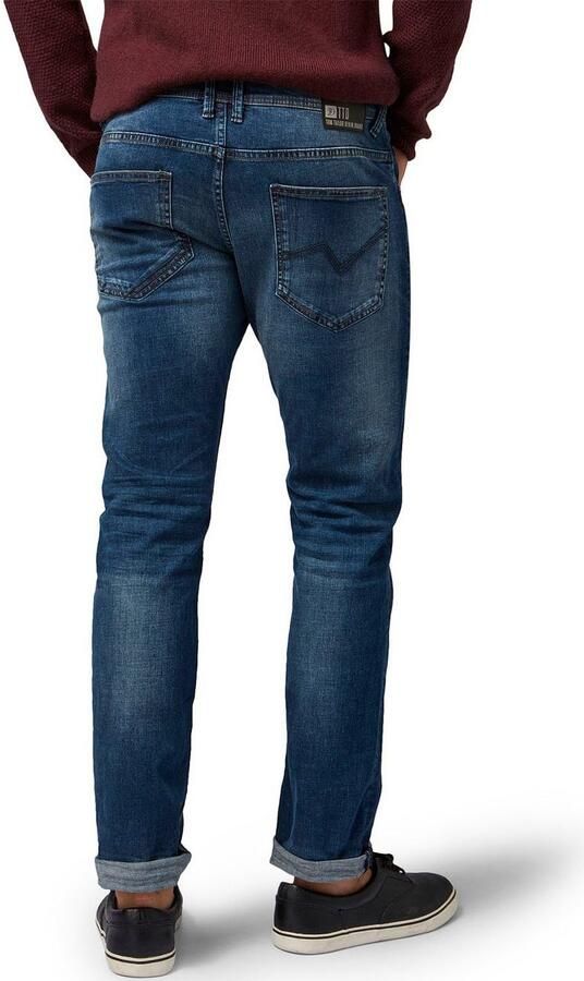 Tom Tailor Denim Straight fit jeans met labelpatch model 'Aedan' - Foto 9