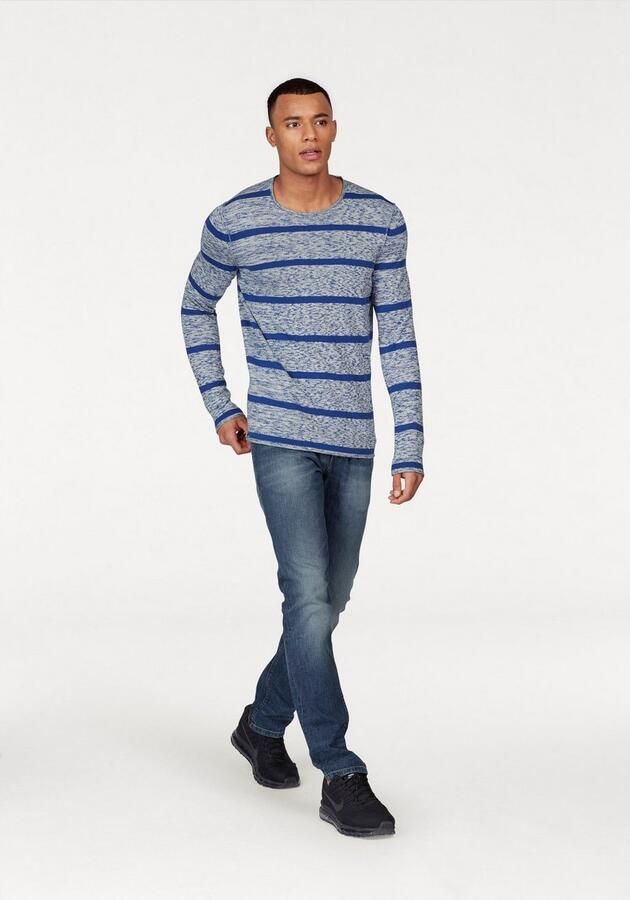 Tom Tailor Denim Straight fit jeans met labelpatch model 'Aedan' - Foto 6