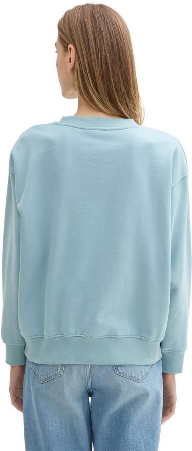 Tom Tailor Denim Comfort fit sweatshirt van katoenmix met tekstprint - Foto 3