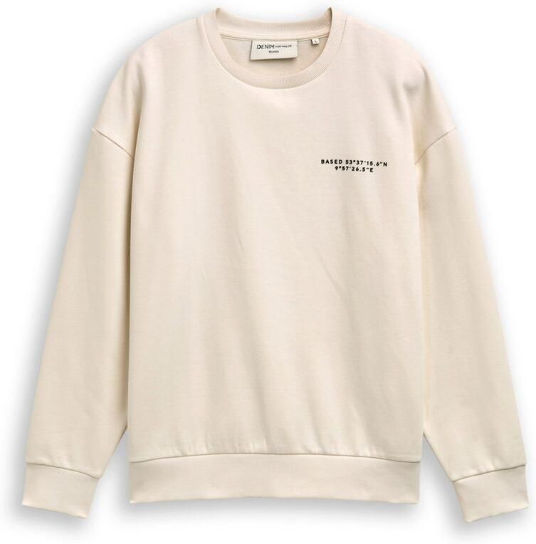 Tom Tailor Denim Sweatshirt met belettering - Foto 3