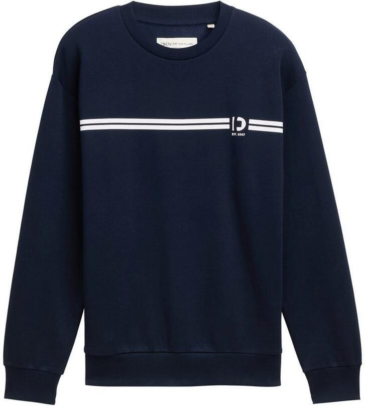 Tom Tailor Denim Regular fit sweatshirt van katoenmix - Foto 3