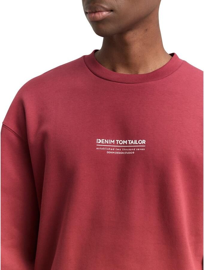 Tom Tailor Denim Sweatshirt met logoprint - Foto 3