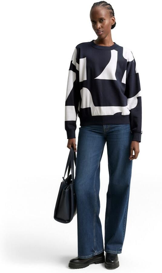 Tom Tailor Denim Regular fit sweatshirt van puur katoen - Foto 4