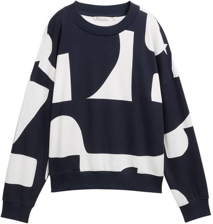 Tom Tailor Denim Regular fit sweatshirt van puur katoen - Foto 3