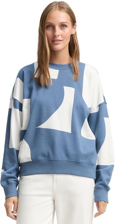 Tom Tailor Denim Regular fit sweatshirt van puur katoen - Foto 4