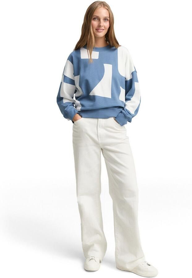 Tom Tailor Denim Regular fit sweatshirt van puur katoen - Foto 3