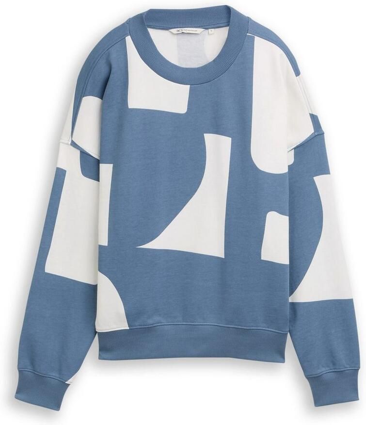 Tom Tailor Denim Regular fit sweatshirt van puur katoen