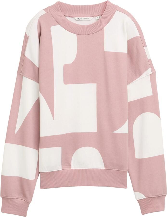 Tom Tailor Denim Loose fit sweatshirt van puur katoen - Foto 2