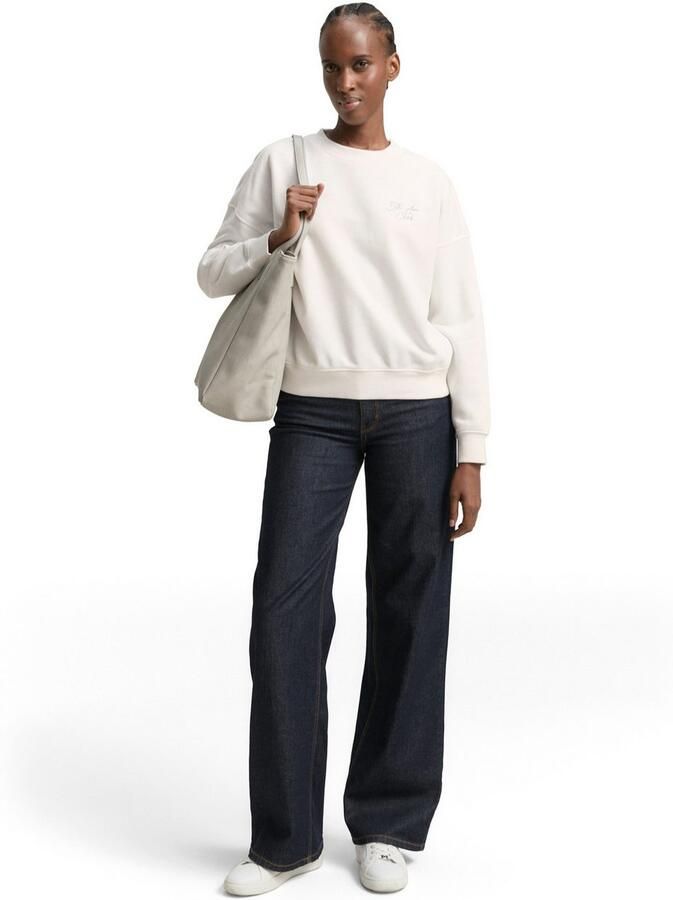 Tom Tailor Denim Sweatshirt met ribboorden - Foto 3