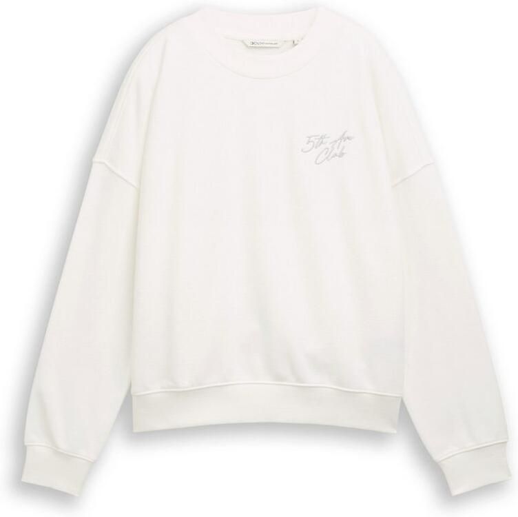 Tom Tailor Denim Sweatshirt met ribboorden - Foto 4