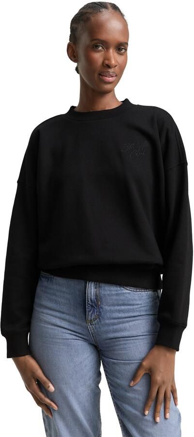 Tom Tailor Denim Sweatshirt met ribboorden - Foto 6