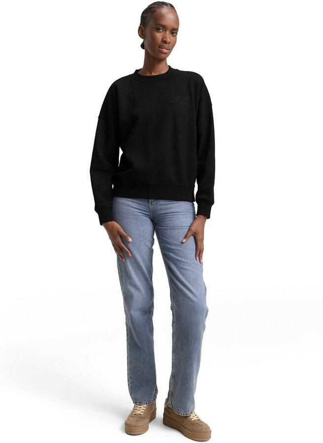 Tom Tailor Denim Sweatshirt met ribboorden - Foto 3