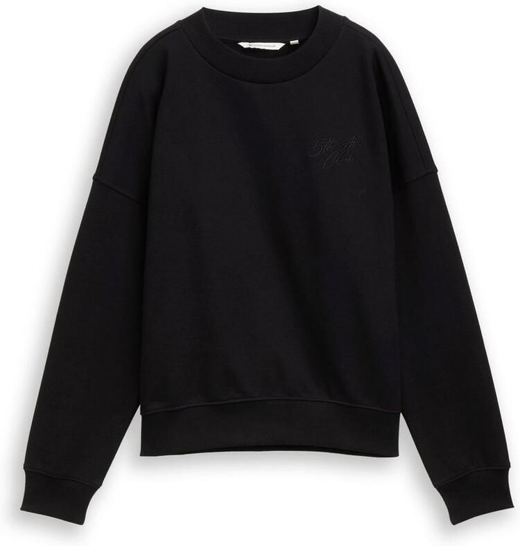 Tom Tailor Denim Sweatshirt met ribboorden - Foto 2