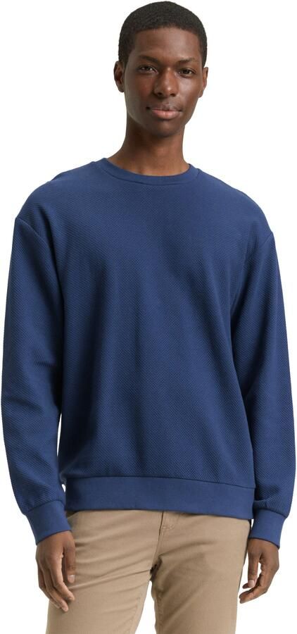 Tom Tailor Denim Sweatshirt met ribboorden - Foto 6