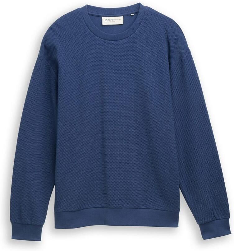 Tom Tailor Denim Sweatshirt met ribboorden - Foto 3