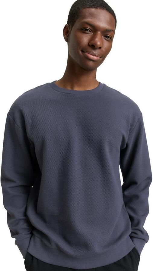 Tom Tailor Denim Sweatshirt met ribboorden - Foto 4