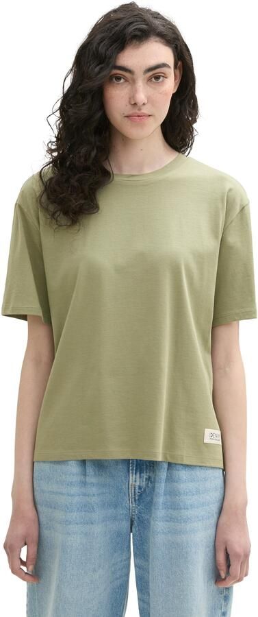 Tom Tailor Denim T-shirt Boxy van puur katoen - Foto 5