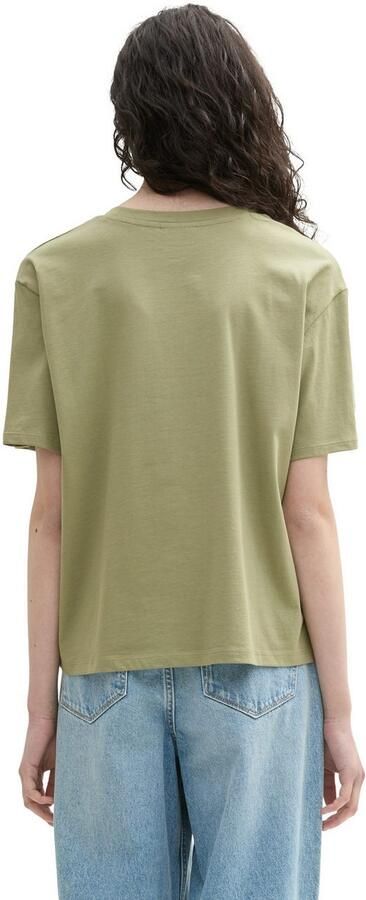 Tom Tailor Denim T-shirt Boxy van puur katoen - Foto 3