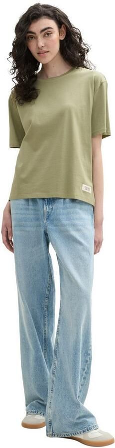 Tom Tailor Denim T-shirt Boxy van puur katoen - Foto 4