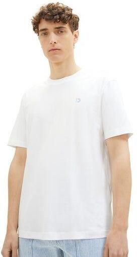 Tom Tailor Denim T-shirt Crewneck met kleine logoprint - Foto 6