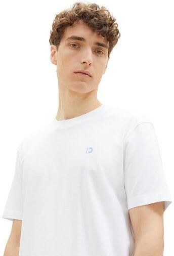 Tom Tailor Denim T-shirt Crewneck met kleine logoprint - Foto 2