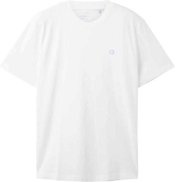Tom Tailor Denim T-shirt Crewneck met kleine logoprint