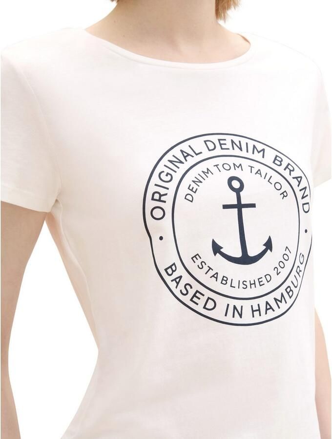 Tom Tailor Denim T-shirt Duo-pack met logo-print (set 2-delig) - Foto 2