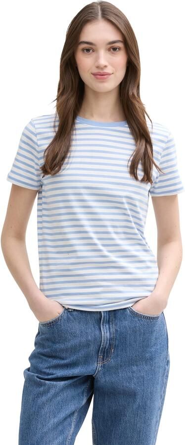 Tom Tailor Denim Boxy fit T-shirt en streepmotief - Foto 6