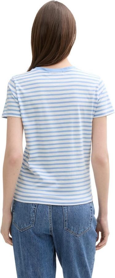 Tom Tailor Denim Boxy fit T-shirt en streepmotief - Foto 4