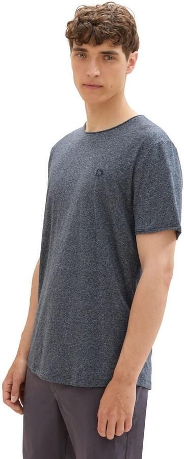 Tom Tailor Denim T-shirt in gemêleerde look - Foto 4