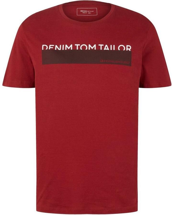 Tom Tailor Denim T-shirt in verschillende kleuren (set 3-delig)