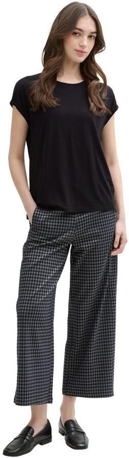 Tom Tailor Denim Loose fit T-shirt van soepele viscosemix - Foto 5