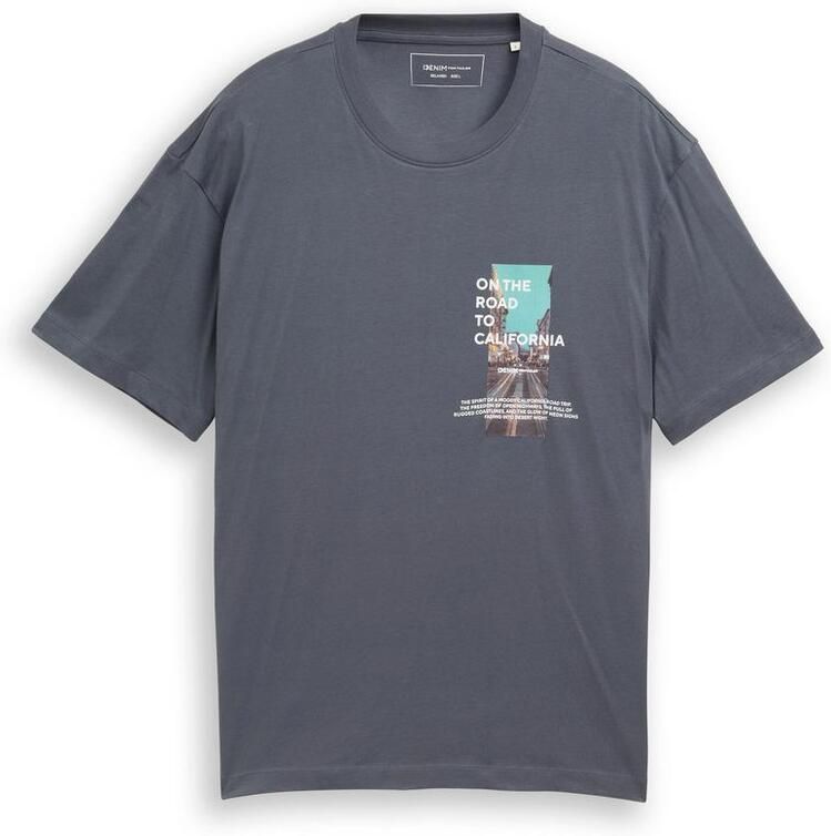 Tom Tailor Denim T-shirt met fotoprint - Foto 4