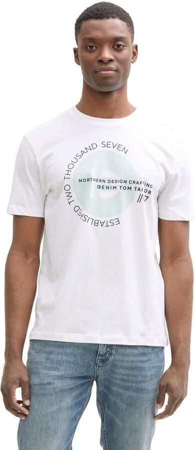 Tom Tailor Denim T-shirt met grote print (set 3-delig 3-pack) - Foto 6