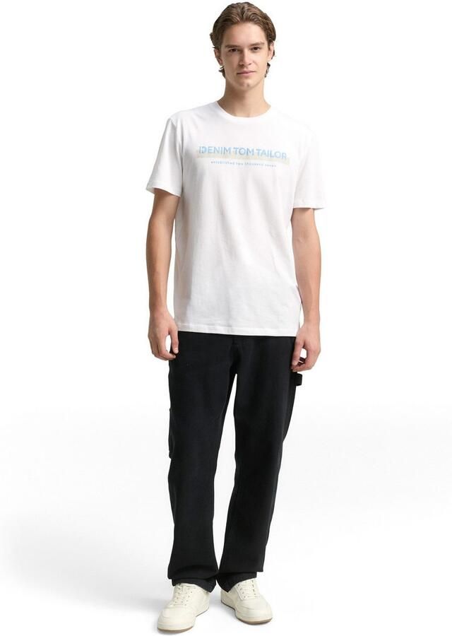 Tom Tailor Denim T-shirt met logo-frontprint - Foto 2