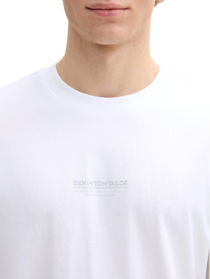 Tom Tailor Denim Regular fit T-shirt van puur katoen