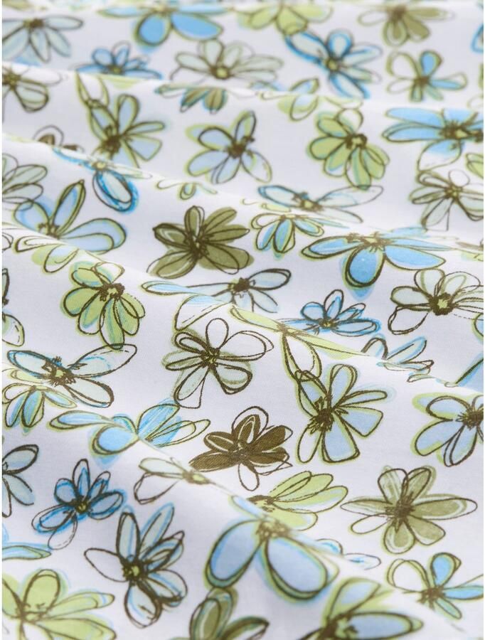 Tom Tailor Denim T-shirt met minimalprint en zij-knoop - Foto 2