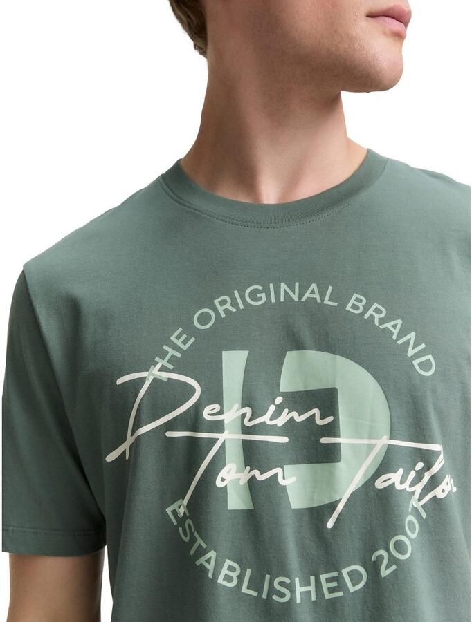 Tom Tailor Denim T-shirt met print (set 3-delig)