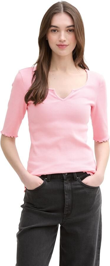 Tom Tailor Denim Slim fit T-shirt van katoenmix - Foto 6