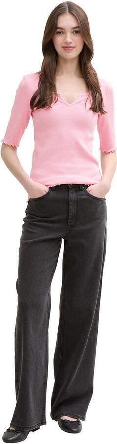 Tom Tailor Denim Slim fit T-shirt van katoenmix - Foto 5