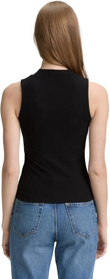 Tom Tailor Denim T-shirt met ribstructuur - Foto 4